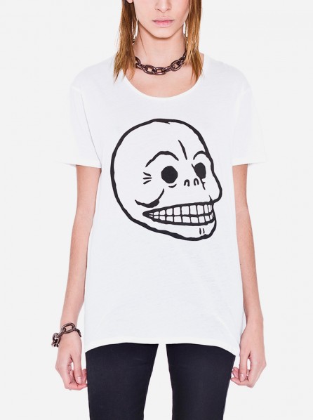 Cheap Monday Easy Tee - Skull (White)
