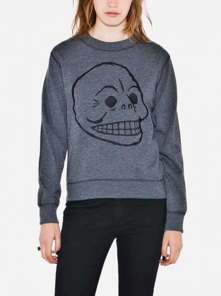 Cheap Monday Ellie Sweat - Skull (Charcoal Melange)