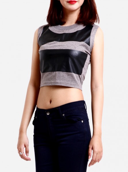 Cheap Monday Blockie Tank (Grey Melange)