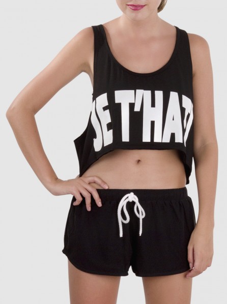 hati-hati Je t'hati Yoga Top (Black)