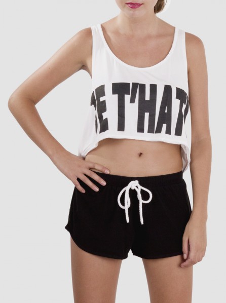 hati-hati Je t'hati Yoga Top (White)
