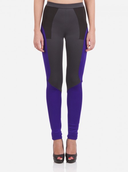 Lalalove London Cut & Paste Leggings (Purple)