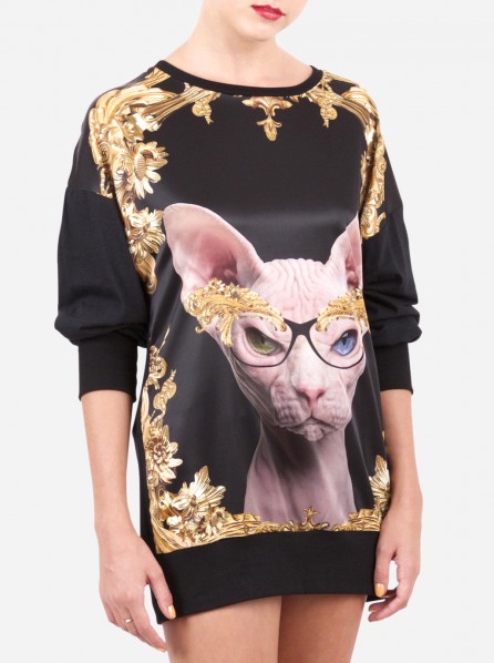 Lalalove London Sphinx Baroque Jumper (Black)