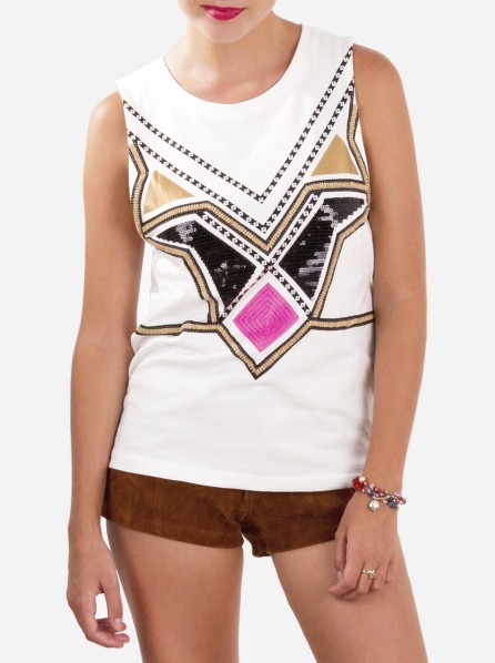Mink Pink Everlasting Light Tank (White)