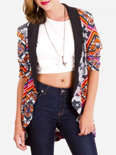 Mink Pink Lay Lady Blazer (Multi)
