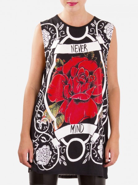 Mink Pink Never Mind Rose Tunic Tank (Multi)
