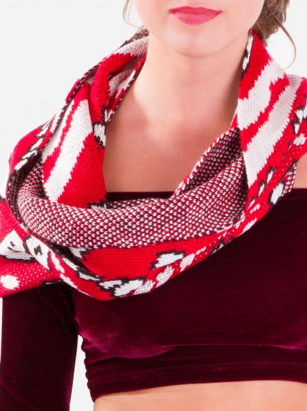 Mink Pink Street Smart Knitted Scarf (Multi) 