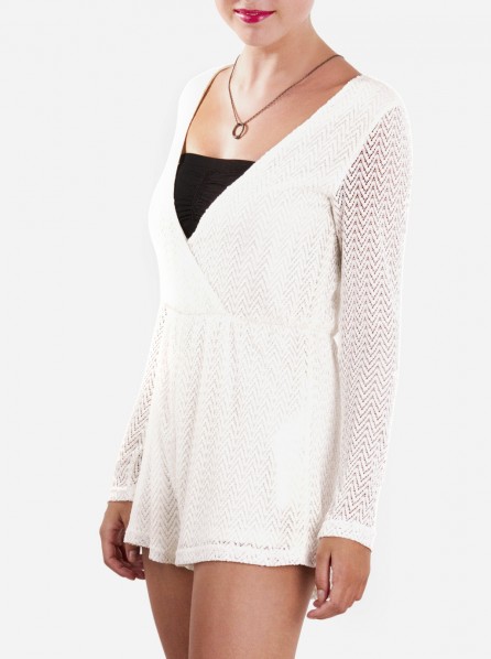 Mink Pink Xanadu Playsuit (Cream)