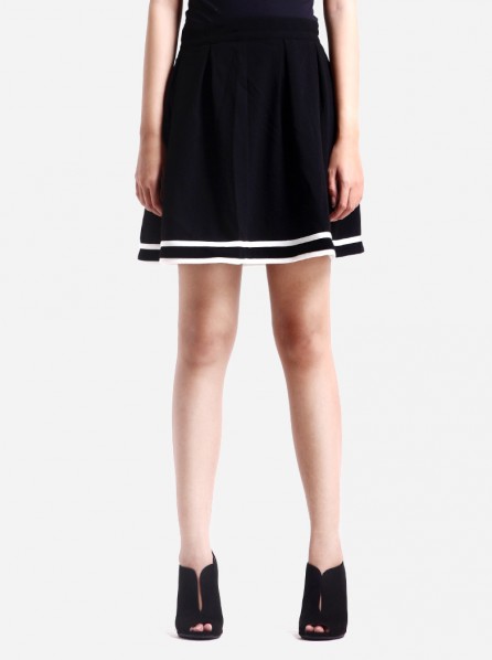 MINKPINK Cheerleader Skirt (Black/White)
