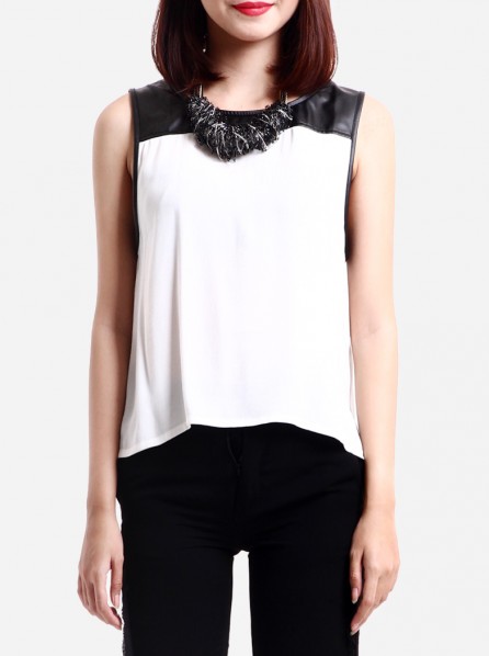 MINKPINK Half Light Tank (White)
