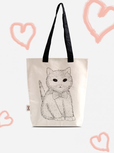 PITA Cat Tote (Broken White)
