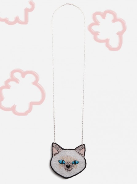 PITA Necklace Birman Cat (White)