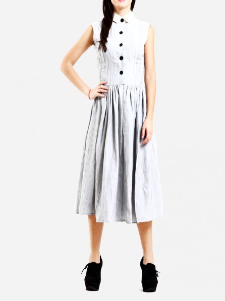 Remigius Bette Shirt Dress  (Blue Grey) 