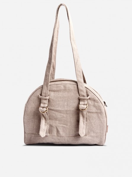 SCISSORS PAPER ROCK Miu Halfmoon Satchel Bag (Off White)