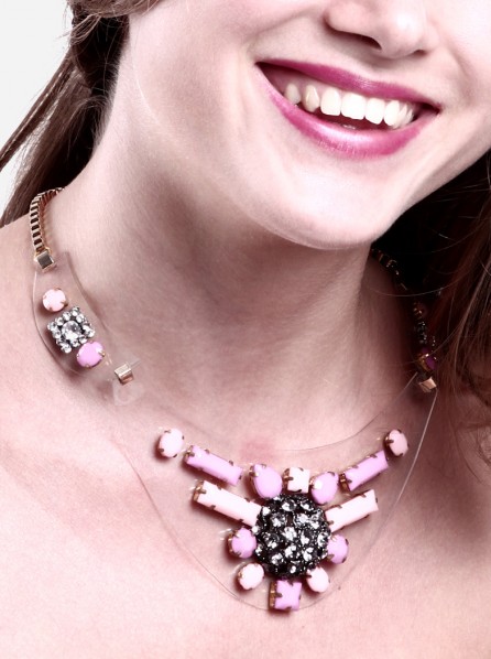 Yuna Sundial Pastel Combo Stone Necklace (Pastel Combo)
