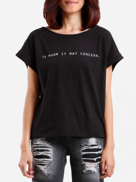 Stargazers To Whom Crop Tee (Black)