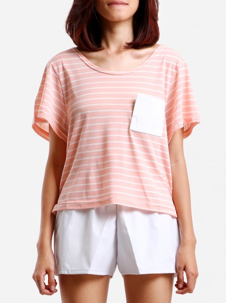 A.no.nim Scott Tee (Salmon Pink)
