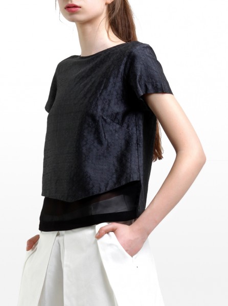 Anynome Black Slant Top (Black)