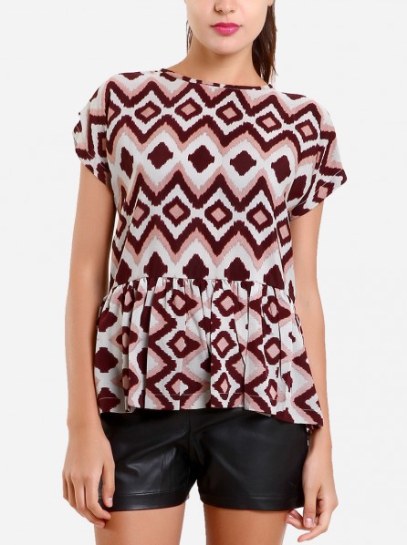 Anynome Diamond Top (Burnt Red)