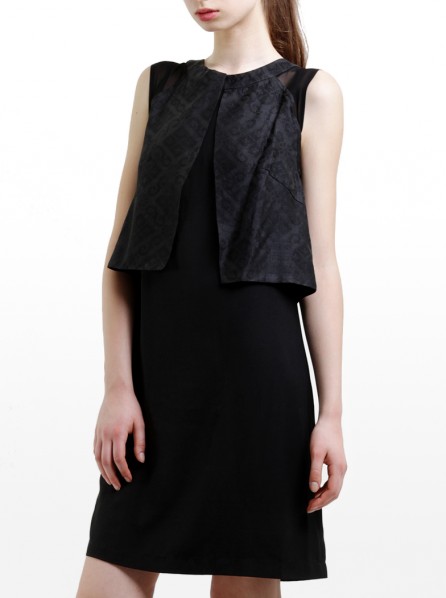 Anynome Flyover Dress (Black)
