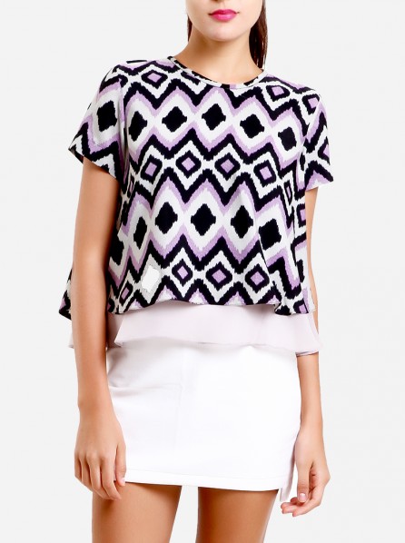 Anynome Split Back Top (Purple)