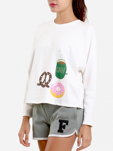 Argyle and Oxford Break Time Jumper (White)