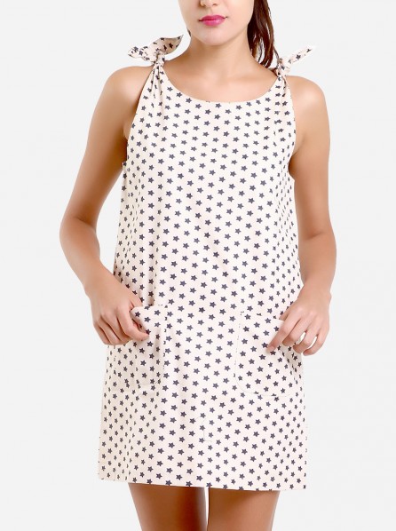 Argyle and Oxford Starry Knot Dress (Yellow)