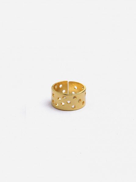 Aeroculata Beehive Ring (Gold)