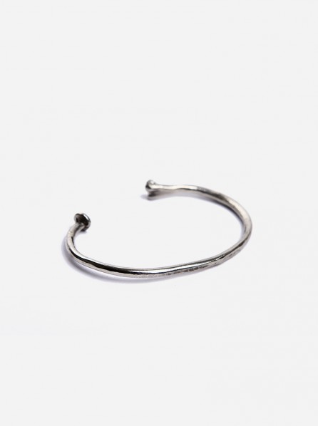 Beneath The Roses Nail Bone Cuff (White Bronze)