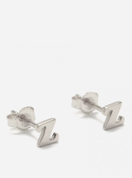Chainless Brain Earrings U,V,W,X,Y,Z (Silver)