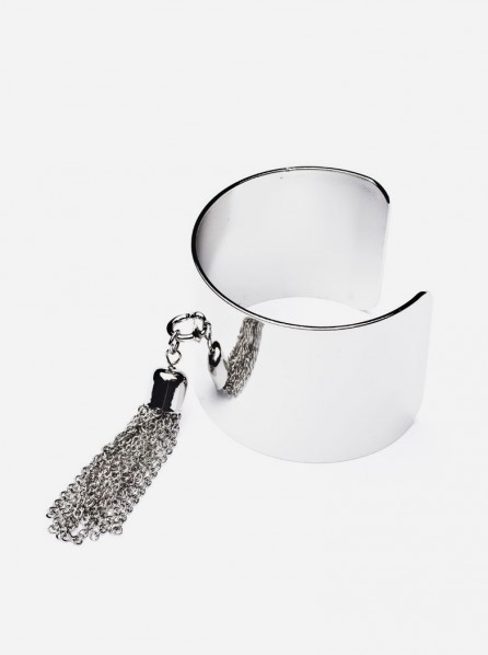 Cheap Monday Chain Tassel Bracelet (Burnished Silver)