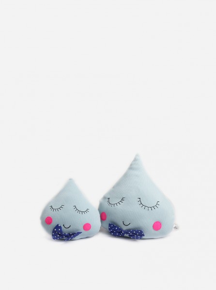 Cotton Thread Sleepy Raindrops Set (Blue)