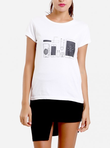 Dirty White Cotton Women Essential Two (White)