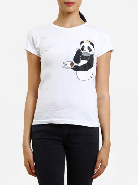 Dirty White Cotton Women Hudson T-Shirt (White)