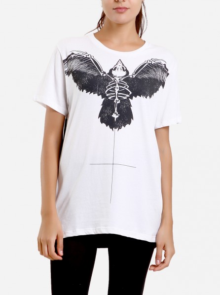 Elvacka Rocking Bird Tee (White)