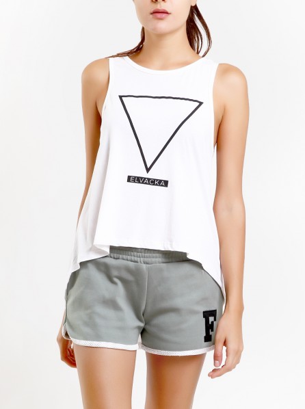 Elvacka Triangle Elvacka Tank Top (White)
