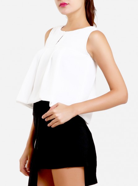 Eunoia Aland Sleeveless Top (White)