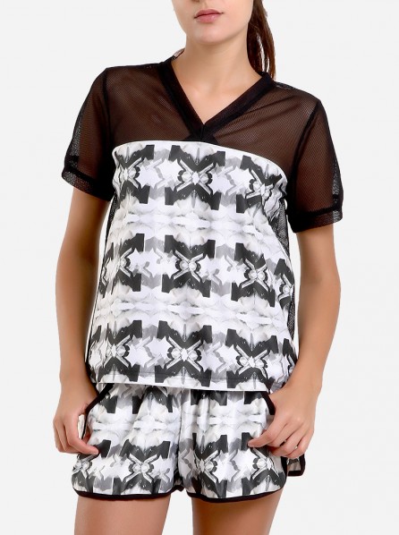 Fitlosophy Fitted Jersey Style Shirt (Black)