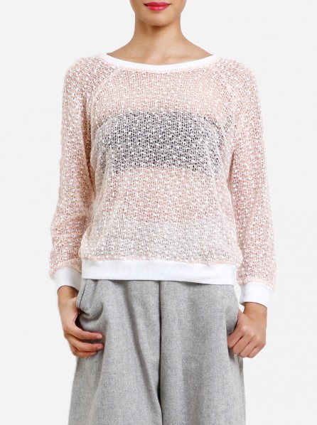 Impromptu Snowy Sweater (Peach)
