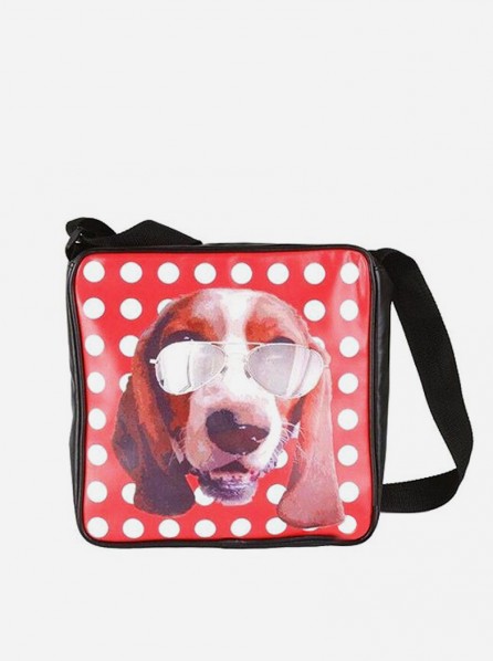 JIP School Bag Funky Head Dog (Red)