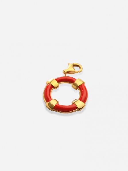 Knot Jewelry Buoy Tires Charm (Red)