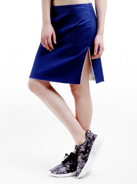 Komma Jesse Reversible Skirt (Blue)