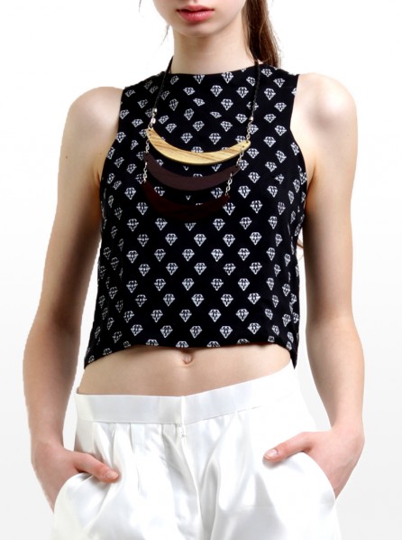 Komma Misaki Reversible Top (Black)