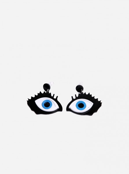 Last Clothing Eyes Earrings (Blue)