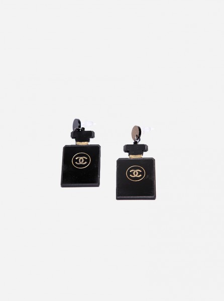 Last Clothing Perfume Earrings (Black)
