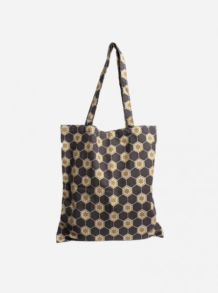 Loom Hex Tote Bag (Black)