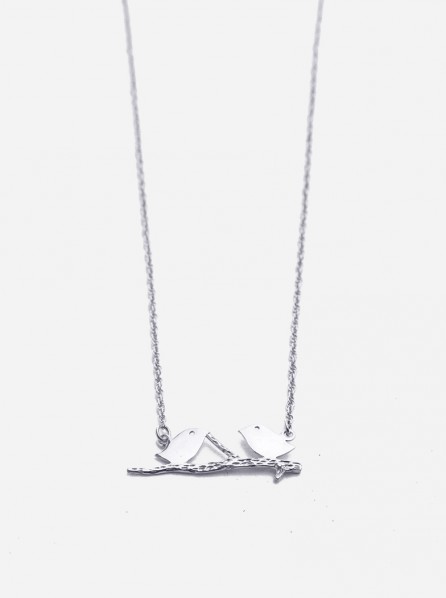 Moes Jewelry Lovebirds Necklace (Silver)