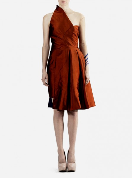 Michelle Worth Daydream Asymmetrical Dress (Red)
