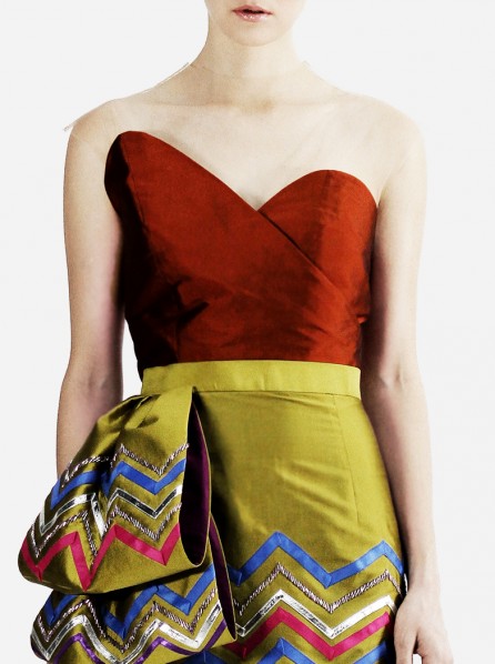 Michelle Worth Daydream Sheer Blouse (Red)