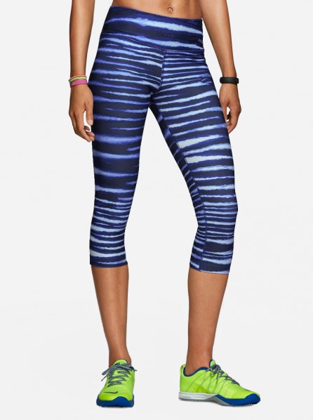 Nike Women Legend 2.0 Tight Tiger Capris (Blue) 